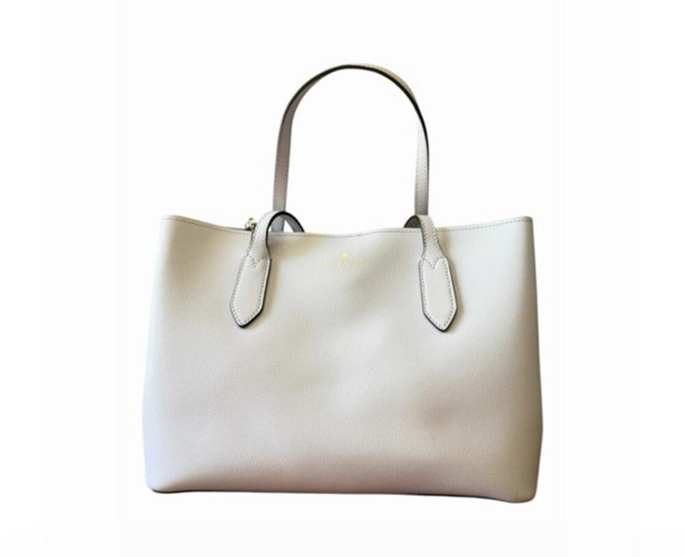 Kate Spade Harper Satchel Parchment Pebbled Leather Crossbody Shoulder Bag